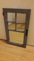 spiegel in de vorm van een houten raam met ruitjes, Ophalen, Minder dan 50 cm, Nieuw, Minder dan 100 cm