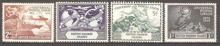 Solomon Isl PF SG 77-80 Omnibus 1949 UPU, Postzegels en Munten, Postzegels | Oceanië, Postfris, Verzenden