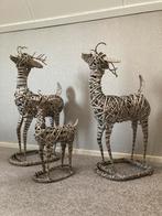 Herten van riet gemaakt. 3 stuks, Ophalen of Verzenden, Zo goed als nieuw