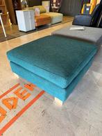 Hocker voetenbank stof blauw nieuw lounge afgeprijsd, Ophalen, 125 cm of meer, Nieuw, Stof