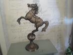 antiek paard messing, Antiek en Kunst, Ophalen of Verzenden, Brons