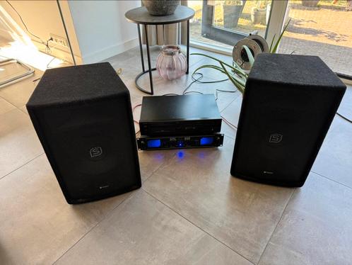 Versterker met Boxen - Skytec SPL500 met 2x 150w speakers, Audio, Tv en Foto, Luidsprekers, Gebruikt, Overige typen, 120 watt of meer