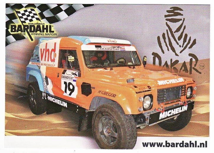 Dakar Bardahl The Winning Margin / Tim Coronel & Gaby Uljee, Verzamelen, Automerken, Motoren en Formule 1, Nieuw, Auto's, Verzenden