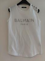 Balmain shirt met zilverkleurige letters en knopen 10 jaar, Meisje, Ophalen of Verzenden, Zo goed als nieuw, Shirt of Longsleeve