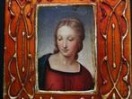 Florentijns kistje icoon Madonna del Cardellino sieradenkist, Antiek en Kunst, Antiek | Religie, Ophalen of Verzenden