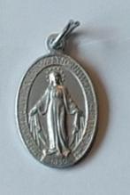 medaillon alu maagd Maria Italy, 2-zijdig;  volgnr 14, Ophalen of Verzenden