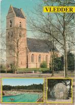 VLEDDER Kerk Zwembad Kei, Verzamelen, Ansichtkaarten | Nederland, Verzenden, 1980 tot heden, Gelopen, Drenthe