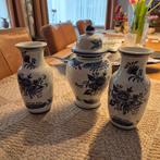 Delfts Blauw Vaasjes - Handwerk, Antiek en Kunst, Antiek | Keramiek en Aardewerk, Ophalen of Verzenden