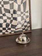 Verzilverde botervloot, Overige typen, Ophalen of Verzenden, Overige stijlen, Glas