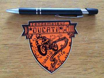 5x jaren 70/80 Stickers Ducati+Harley+Shell Quadro+Marelli beschikbaar voor biedingen