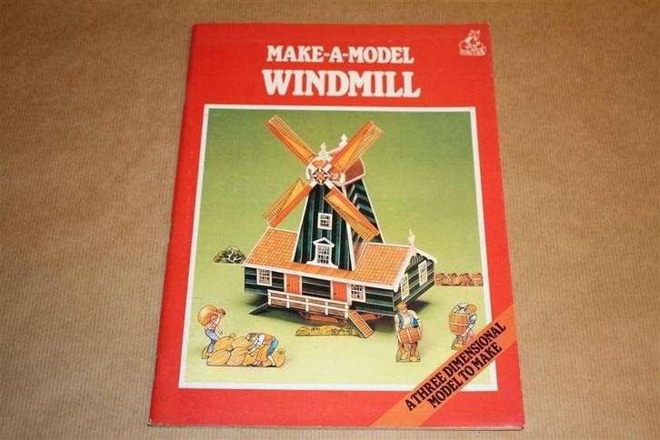 Make-a-model Windmill. Bouwplaat-boek., Boeken, Hobby en Vrije tijd, Gelezen, Tekenen en Schilderen, Ophalen of Verzenden