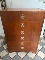 Vintage teakfineer ladenkastje, Ophalen, Huis en Inrichting
