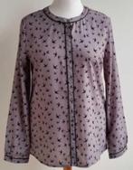 G-maxx grijze blouse met zwarte vogels mt. L, Maat 42/44 (L), Ophalen of Verzenden, Zo goed als nieuw, Grijs