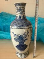 Blauw-witte antieke Chinese vaas porselein, Ophalen of Verzenden