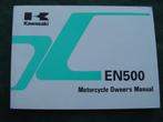 Kawasaki EN500 1998 motorcycle owner's manual EN500-C4, Motoren, Ophalen of Verzenden, Kawasaki