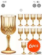 6 wijnglazen, Verzamelen, Glas en Borrelglaasjes, Ophalen, Nieuw, Overige typen