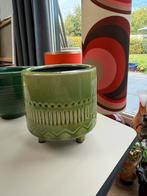 Bloempotten retro vintage, Gebruikt, Rond, Ophalen of Verzenden, Aardewerk