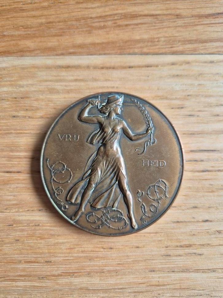 1945 Bevrijdingspenning L.O. Wenckebach, Postzegels en Munten, Munten | Europa | Niet-Euromunten, Overige landen, Ophalen of Verzenden