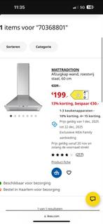 Nieuwe Mattradition Afzuigkap - Nooit gebruikt!, Witgoed en Apparatuur, Afzuigkappen, Wandschouwkap, Nieuw, Ophalen of Verzenden