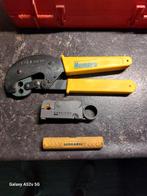 HEMPRO krimptang. 2x coaxstrippers., Doe-het-zelf en Verbouw, Gereedschap | Handgereedschap, Ophalen, Zo goed als nieuw