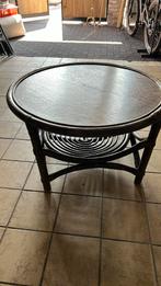 Mooie rotan salontafel manou tafel, Huis en Inrichting, Tafels | Salontafels, Ophalen, Gebruikt, 50 tot 100 cm, Rond