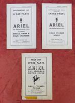 3 Ariel onderdeelboekjes, Ophalen of Verzenden, Overige merken