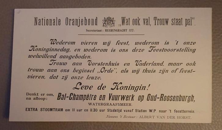 Oude Obligatie Nationale Oranjebond, Postzegels en Munten, Aandelen en Waardepapieren, Ophalen of Verzenden