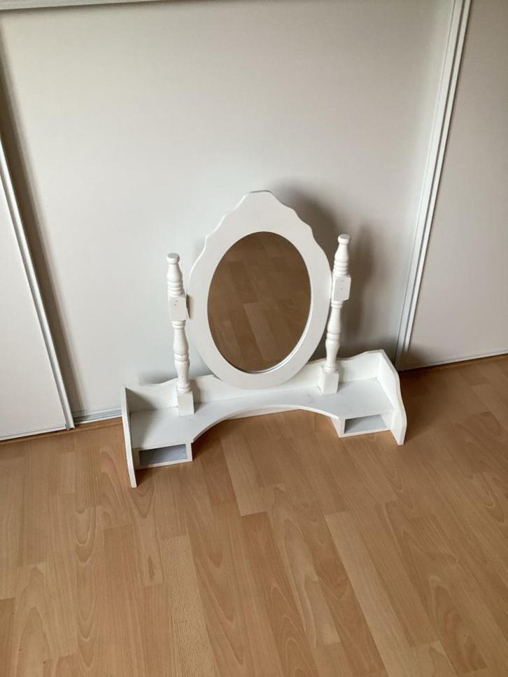 Witte kaptafel spiegel  sint kerst make up kinderen, Kinderen en Baby's, Speelgoed | Overig, Zo goed als nieuw, Ophalen of Verzenden