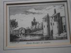 Haarlem, Ouide Zijlpoort, Mooie gravure van Rademaker., Antiek en Kunst, Kunst | Etsen en Gravures, Ophalen of Verzenden