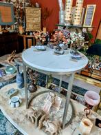 Marmeren Bijzettafel, Huis en Inrichting, Tafels | Bijzettafels, Minder dan 55 cm, Marmer, Metaal of Aluminium, .