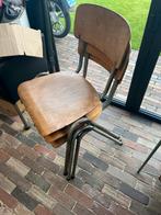Vintage schoolstoeltjes bureau stoelen hout, Huis en Inrichting, Stoelen, Ophalen of Verzenden, Gebruikt, Bruin, Hout