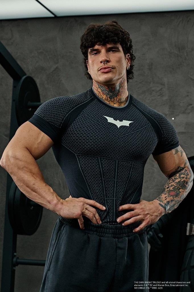 Youngla batman compressie, Kleding | Heren, Sportkleding, Youngla, Fitness, Maat 48/50 (M), Zwart