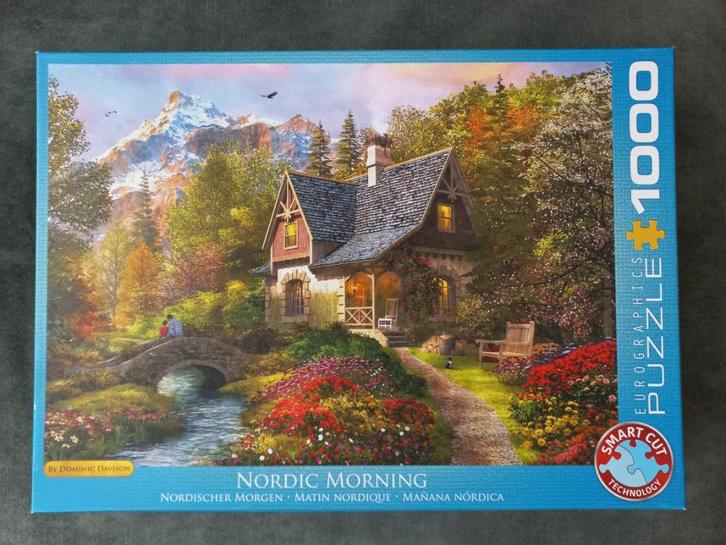 ZGAN Eurographics – 1000 - 2x (smart cut) – Nordic Morning, Hobby en Vrije tijd, Denksport en Puzzels, Zo goed als nieuw, Legpuzzel