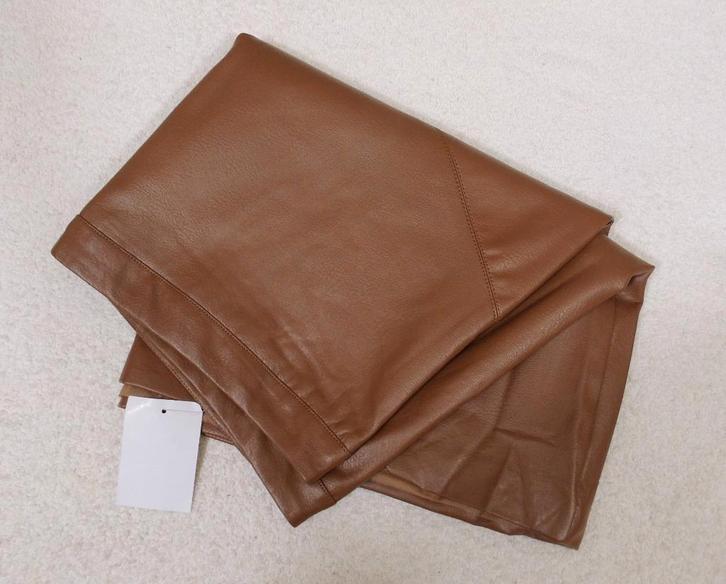 Bruine Leren Rok gevoerd (034), Kleding | Dames, Rokken, Nieuw, Maat 46/48 (XL) of groter, Bruin, Boven de knie, Ophalen of Verzenden