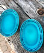 Serviesdelen Ceramano sapphire blauw vintage 60/70, Antiek en Kunst, Ophalen