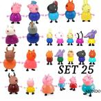 SET 25 Peppa Pig poppetjes figuren figuurtjes speelgoed dvd, Nieuw, Ophalen of Verzenden