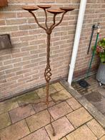 Hoge metalen kandelaar (120 cm), Huis en Inrichting, Woonaccessoires | Kandelaars en Kaarsen, Ophalen, Gebruikt, Bruin, Kandelaar