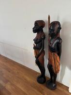 Twee Massai beelden 120cm, Ophalen of Verzenden
