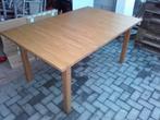 Eiken  eettafel die je langer kunt maken., Huis en Inrichting, Tafels | Eettafels, Ophalen, Gebruikt, Eikenhout, 50 tot 100 cm