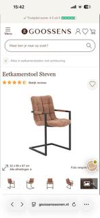 5 x eetkamer stoelen Steven van Goossens, Ophalen, Zo goed als nieuw