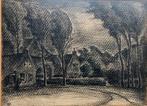 Schilderij tekening Harmen Post Friese kunstenaar, Ophalen of Verzenden
