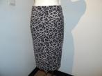 Irie Wash leopard print rok travel stof recht model M, Verzenden, Zo goed als nieuw, Knielengte, Grijs