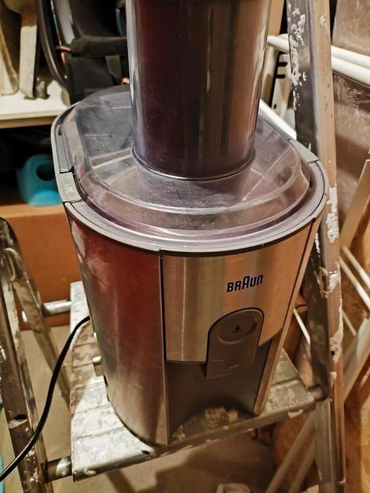 Braun sapcentrifuge (een paar keer gebruikt), Witgoed en Apparatuur, Juicers, Zo goed als nieuw, Sapcentrifuge, Ophalen