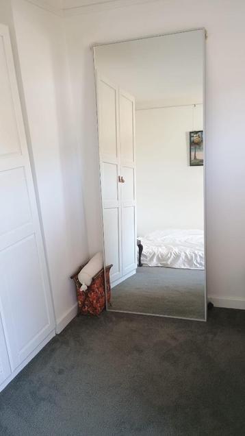 Large Full-Length Mirror with Aluminium Frame – 196.5x78 cm beschikbaar voor biedingen