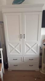 Kidsmill Savigno Kledingkast 2-Deurs Met Kruis Wit, Ophalen, 50 tot 70 cm, 105 cm of meer, 100 cm of meer