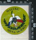 Sticker: Maluku - Mena Moeria, Verzamelen, Ophalen of Verzenden, Zo goed als nieuw, Bedrijf of Vereniging