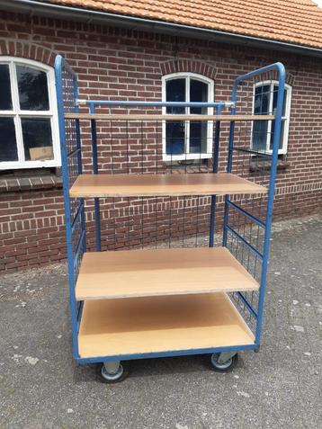 Orderpickwagen, gaaswagen 3 zijdes, magazijn kar, etagewagen beschikbaar voor biedingen