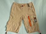 1 EURO OF GRATIS Beige bermuda joggingstof oranje rits 116, Ophalen of Verzenden, Gebruikt, Jongen, Broek