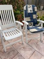 4 verstelbare hartman tuinstoelen met kussens, Tuin en Terras, Tuinstoelen, Ophalen, Gebruikt, Kunststof, Verstelbaar