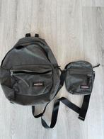 Zo goed als nieuwe originele grijze Eastpak rugtas en nektas, Ophalen of Verzenden, Zo goed als nieuw